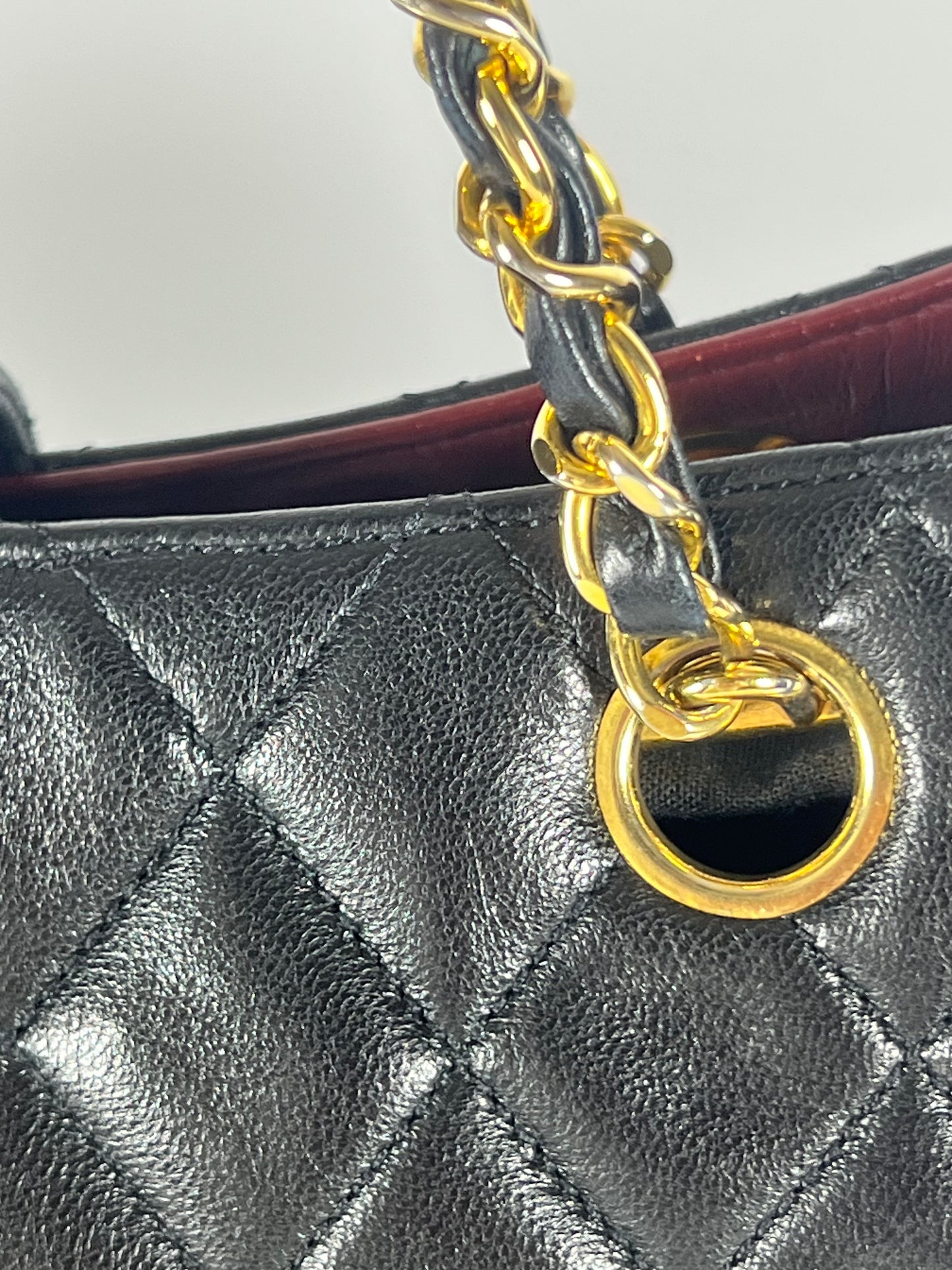 Chanel Black Lambskin Shoulder Bag