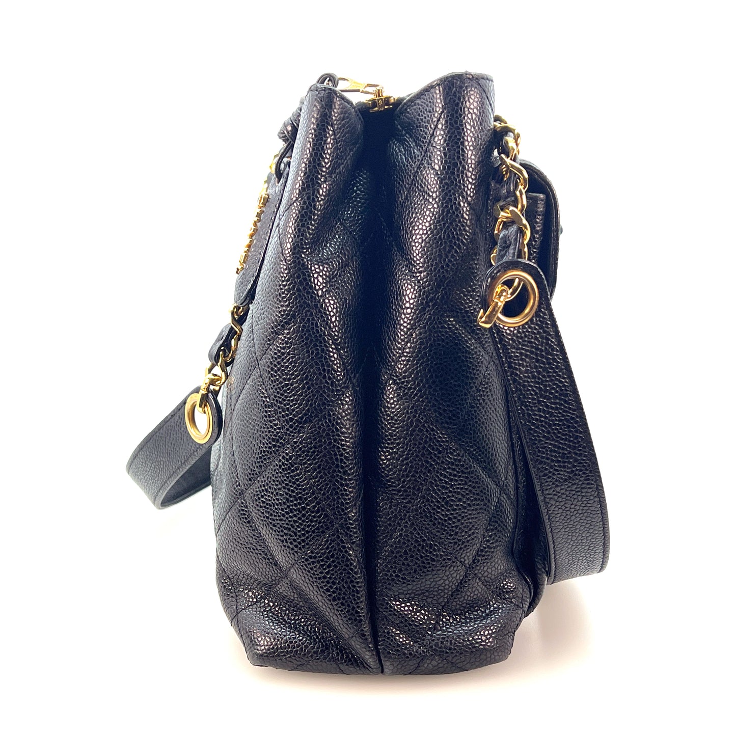 Vintage Front Pocket Shoulder Tote