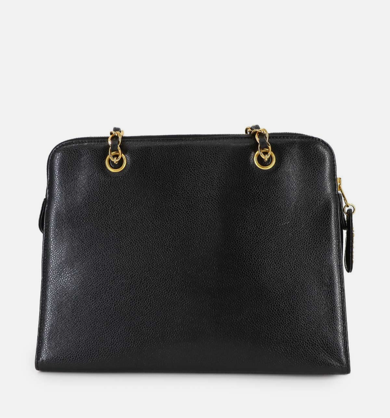 Vintage Chain Tote - Black Caviar