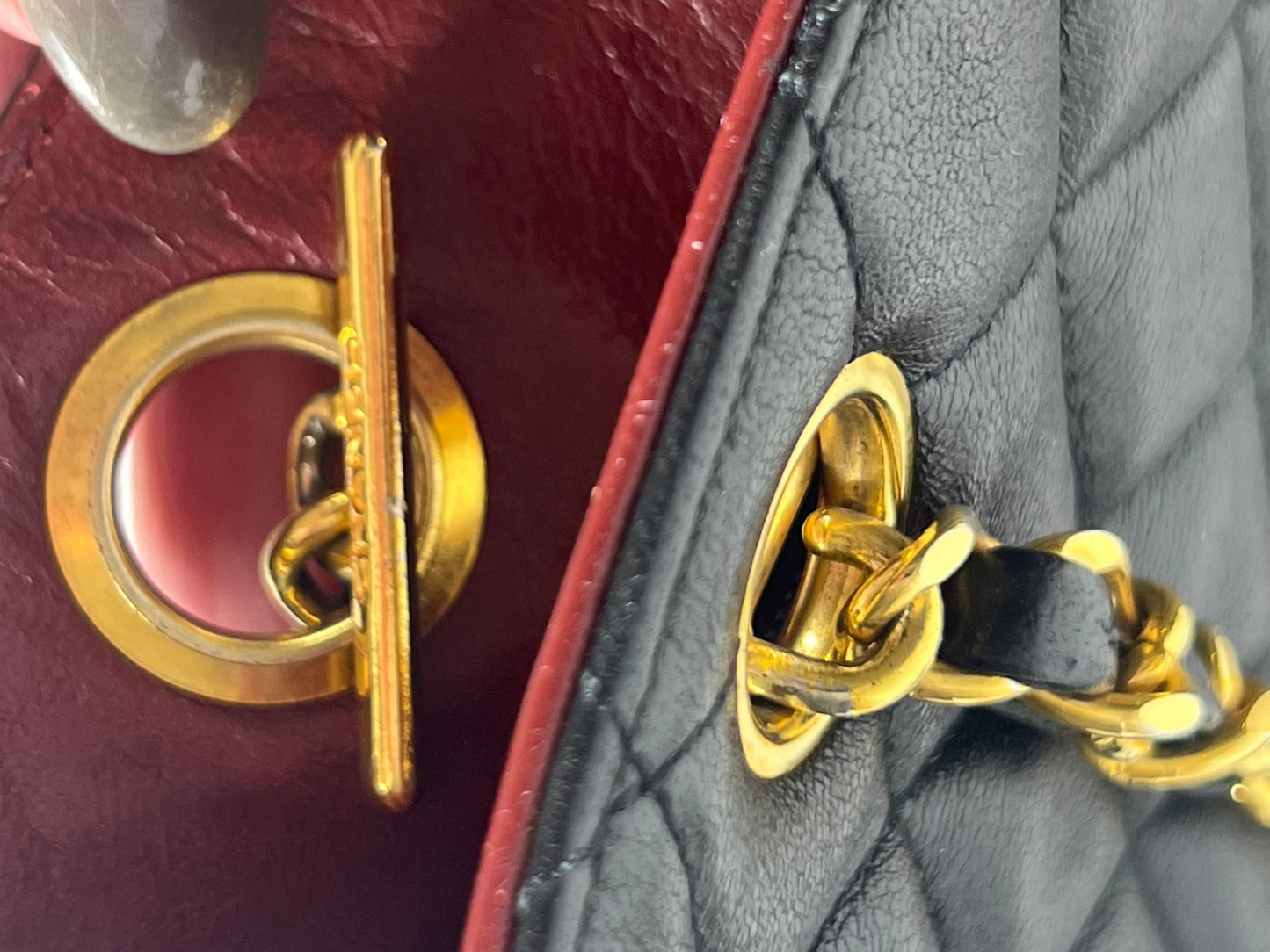 Chanel Black Lambskin Shoulder Bag