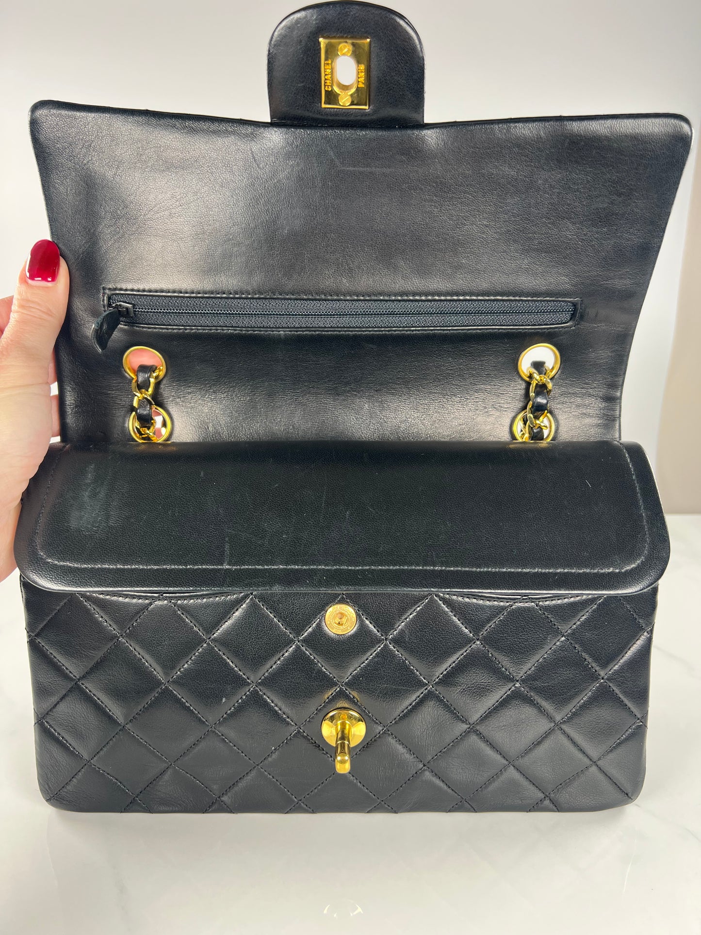 Black Vintage Medium Classic Flap