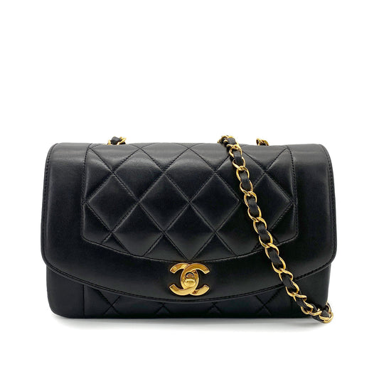 Black Vintage Small Diana Flap (Available at Ladybird)
