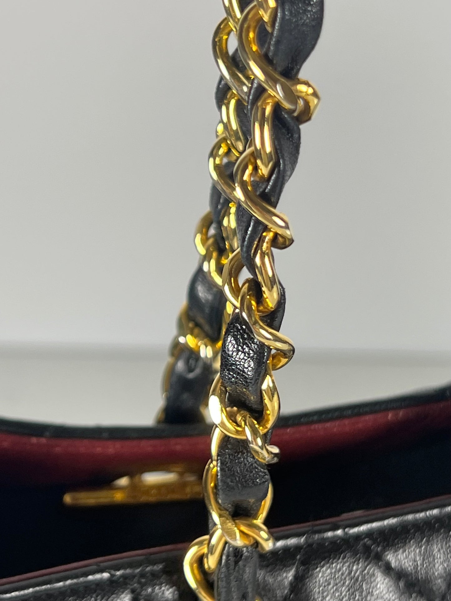 Chanel Black Lambskin Shoulder Bag