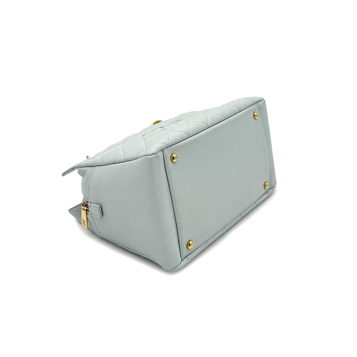 Vintage Light Blue Petite Shopping Tote