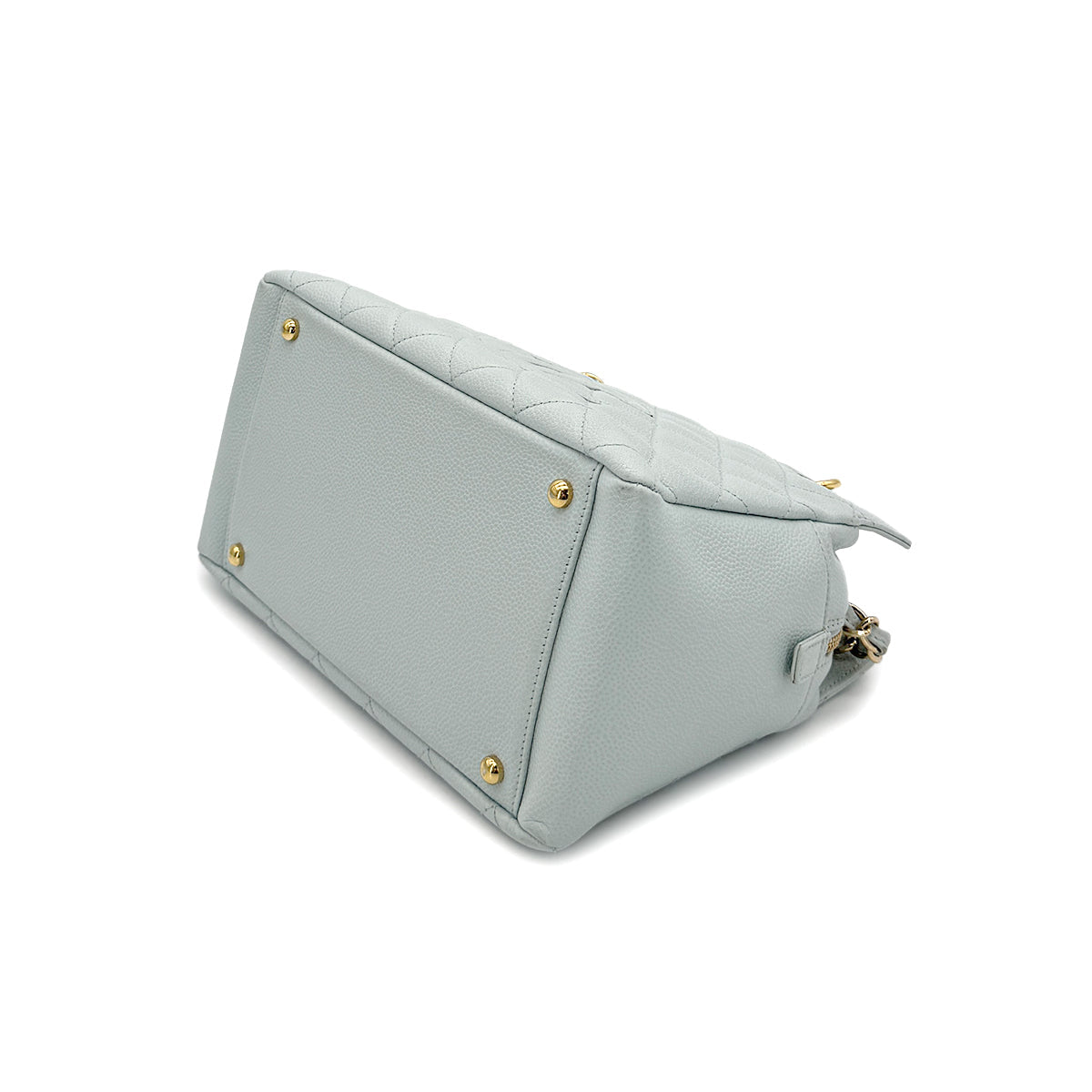 Vintage Light Blue Petite Shopping Tote
