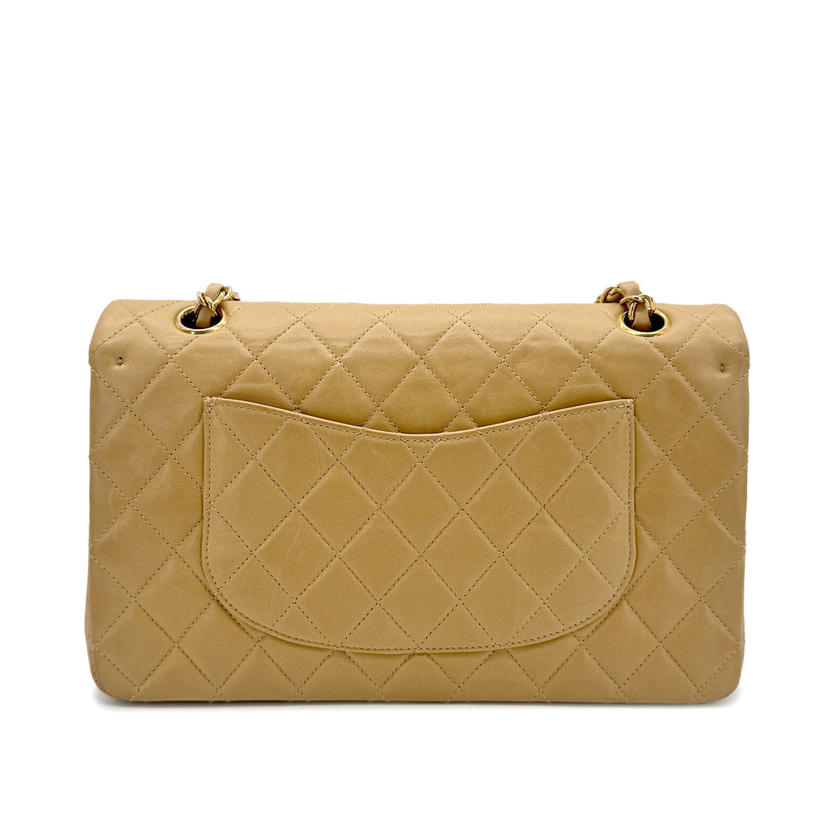 Vintage Beige Medium Classic Flap