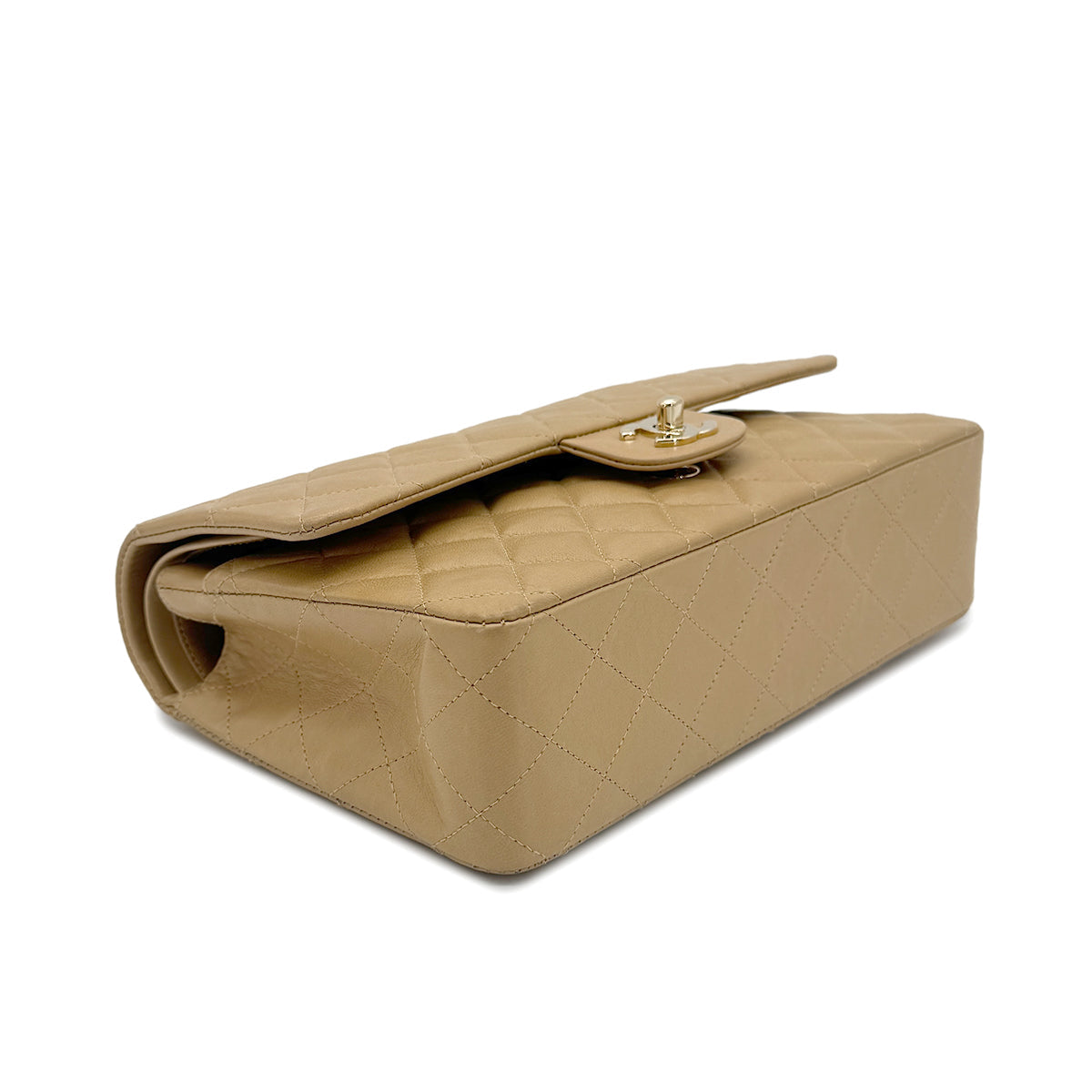 Vintage Beige Medium Classic Flap