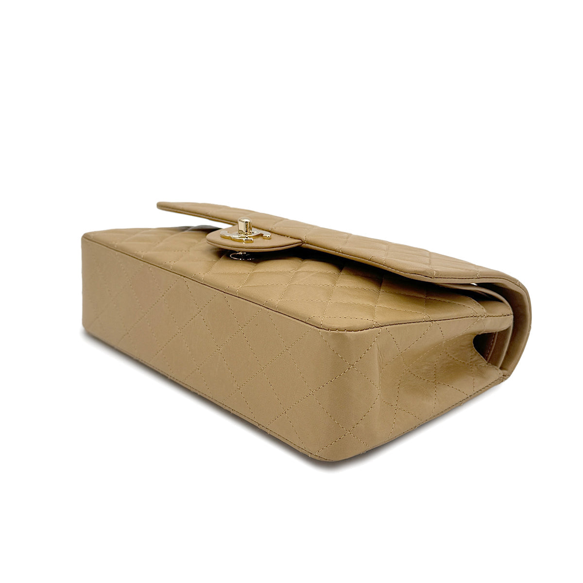 Vintage Beige Medium Classic Flap