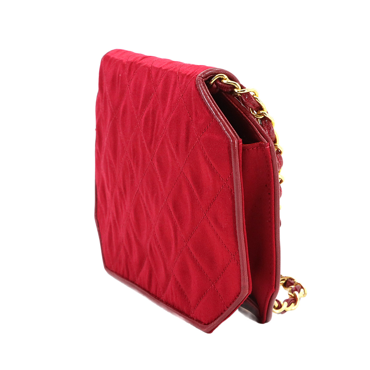 Vintage Octagon - Red Satin