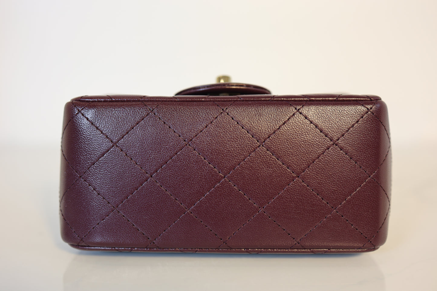 Burgundy Square Classic Flap
