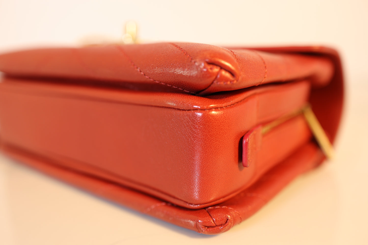 Envelope Flap - Red Lambskin