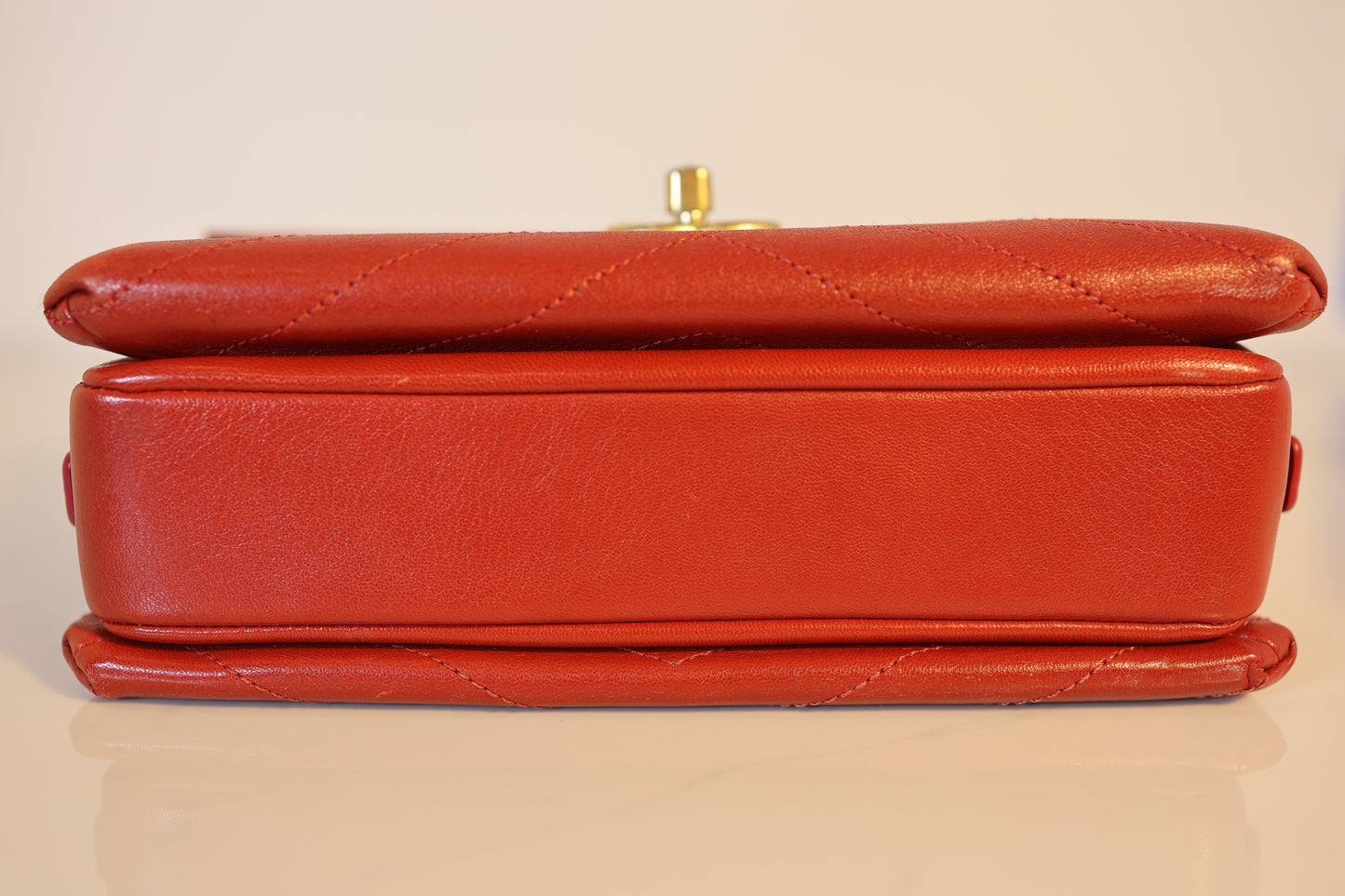 Envelope Flap - Red Lambskin