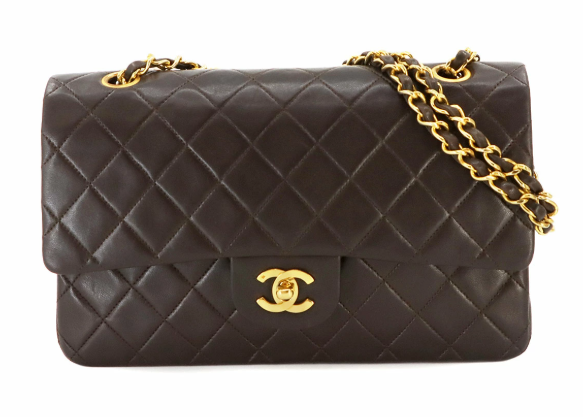 Vintage Medium Classic Flap - Brown Lambskin