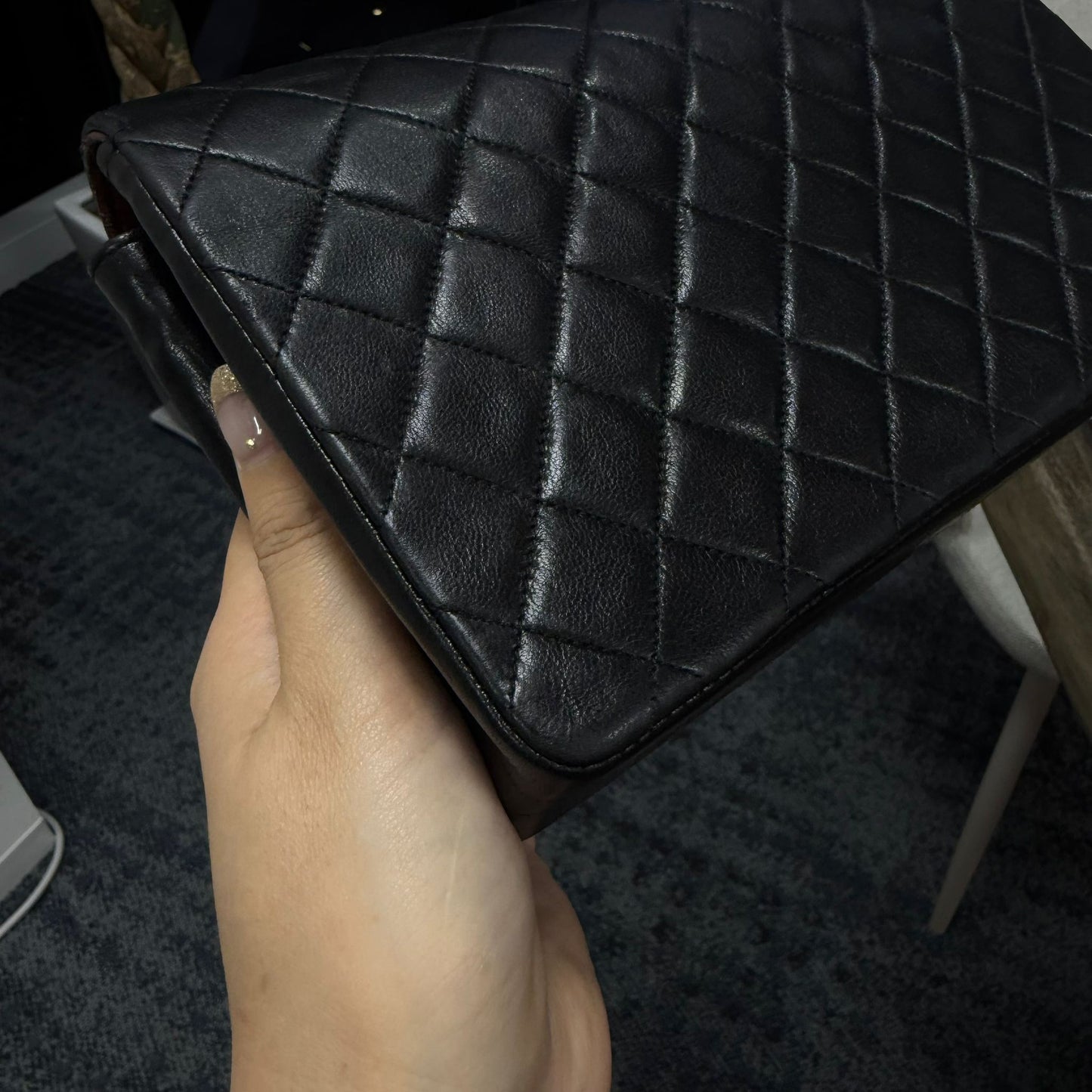 Vintage CC Chain Flap - Black Lambskin