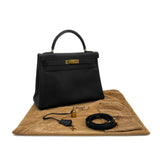 Kelly 32 - Black Togo