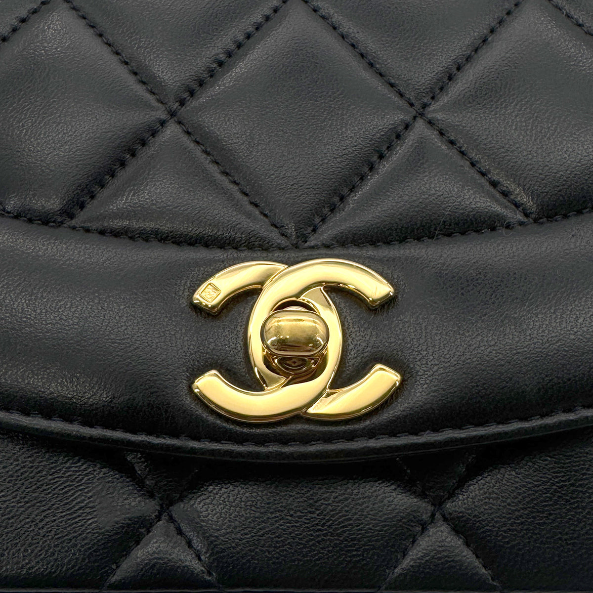 Black Vintage Small Diana Flap (Available at Ladybird)
