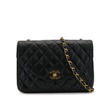 Vintage Half Moon - Black Lambskin