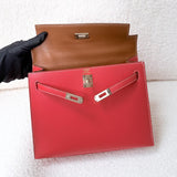 Kelly 25 sellier - Rose Jaipur Epsom, light gold hardware (Square P stamp)