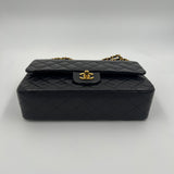 Vintage Classic Medium Quilted Double Flap