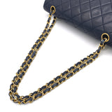 Vintage Navy Medium Classic Flap