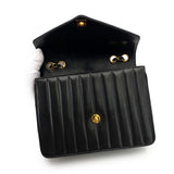 Vintage Chevron Quilted Envelope Flap