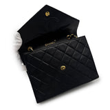 Vintage Deca Square - Black Lambskin