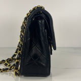 Black Small Classic Flap
