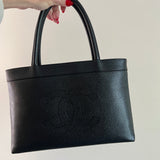 Vintage Black Small Caviar Tote