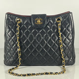 Chanel Black Lambskin Shoulder Bag
