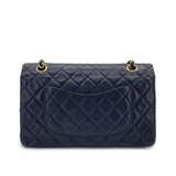 Vintage Navy Medium Classic Flap