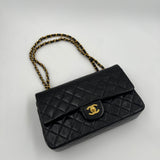 Vintage Classic Medium Quilted Double Flap