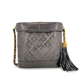 Vintage Bucket Shoulder Bag - Metallic Calfskin