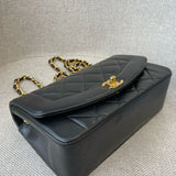 Black Vintage Small Diana Flap (Available at Ladybird)
