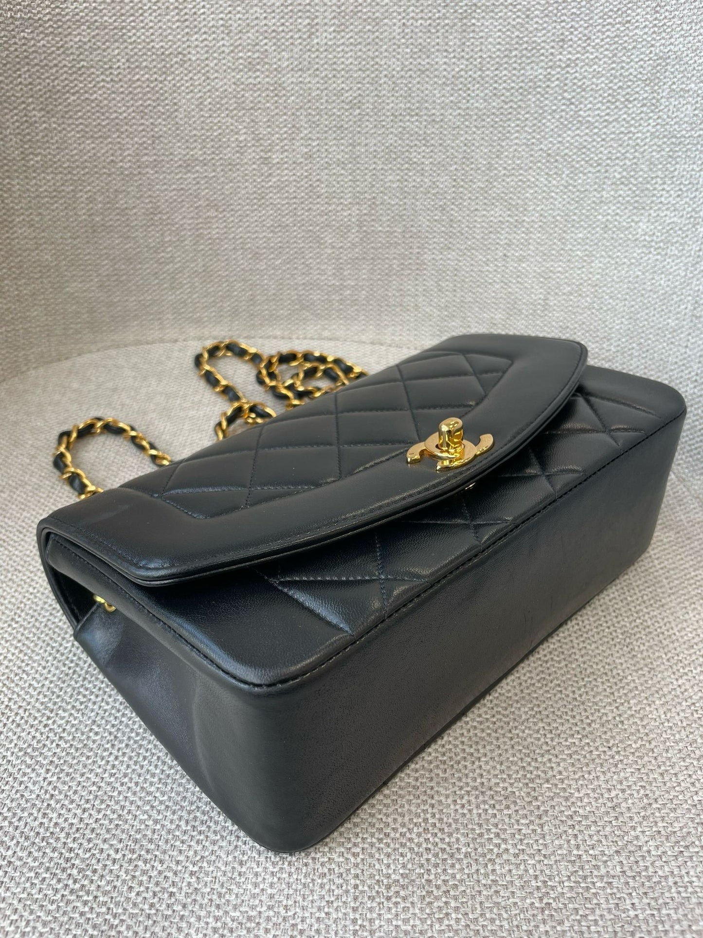 Black Vintage Small Diana Flap (Available at Ladybird)