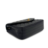 Vintage Half Moon - Black Lambskin