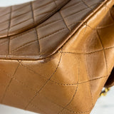 Vintage Camel Medium Classic Double Flap