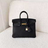 Hermes Birkin 25 - Black Togo (Stamp C, 2018)