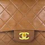 Vintage Camel Medium Classic Double Flap