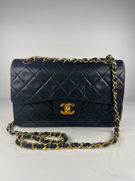 Black Small Classic Flap