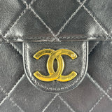 Vintage Classic Shoulder Bag with Pushlock