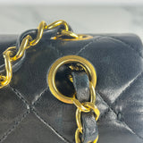 Black Small Classic Flap