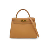 Vintage Kelly 28 Sellier - Naturel Courchevel (Circle X, 1994)