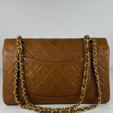 Vintage Camel Medium Classic Double Flap