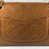 Vintage Camel Medium Classic Double Flap