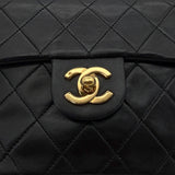 Vintage Mini Square Flap - Black Lambskin