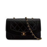 Vintage Small Diana - Black Lambskin