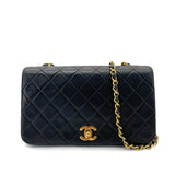 Vintage Full Flap - Black Lambskin