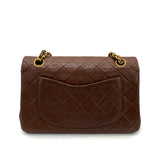 Vintage Small Classic Flap - Brown Lambskin