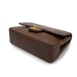 Vintage Small Classic Flap - Brown Lambskin