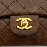 Vintage Small Classic Flap - Brown Lambskin